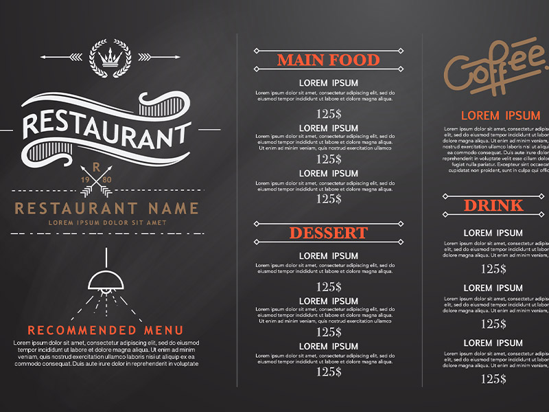 Stampa menu